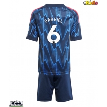 Arsenal Gabriel Magalhaes #6 Replica Away Minikit 2025-26 Short Sleeve (+ pants)